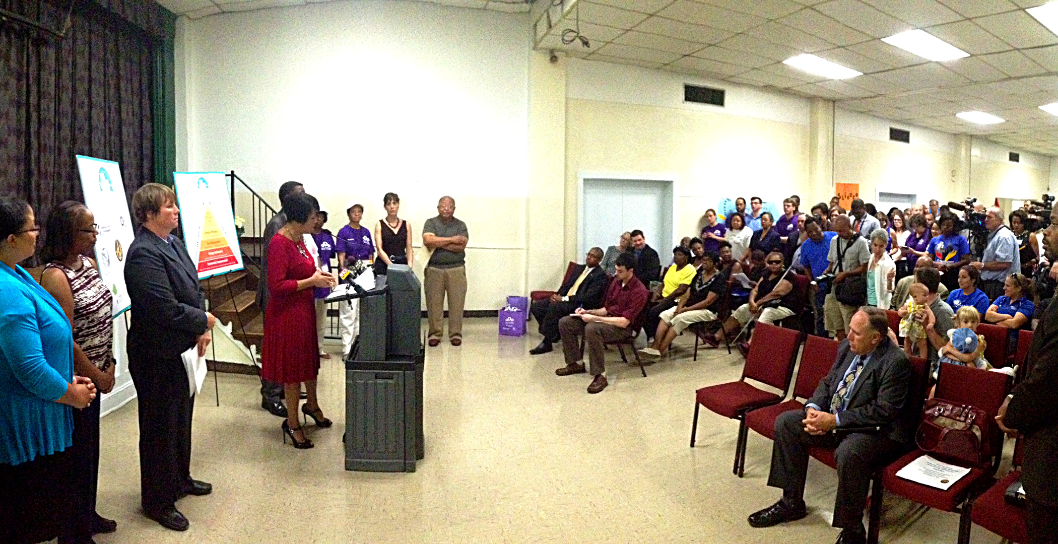 IMAGE: Mayor Stephanie Rawlings-Blake announces the Baltimore Energy Initiative